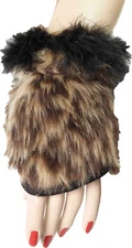 Furry Gloves Adult Cougar Kitty Cat  Glovettes Halloween Forum Novelties