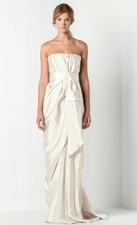 New MAX MARA Bridal Gown/Wedding Dress -IDRIS - 100 Silk - Ivory - Ital 42