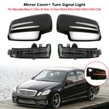 Paar Spiegelkappe Abdeckung Gehäuse+Spiegelblinker Für Mercedes W204 W212 W221 Paar Spiegelkappe Abdeckung Gehäuse+Spiegelblinker Für Mercedes W204 W212 W221