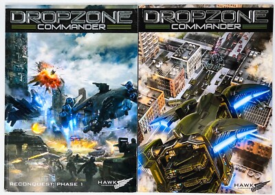 HAWK Wargames - Dropzone Commander Lot of 2 Books - Reconquest 1 & Core Rules