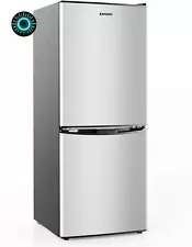 BANGSON 4.0 Cu.Ft Small Refrigerator with Freezer Small Fridge with Bottom Free 