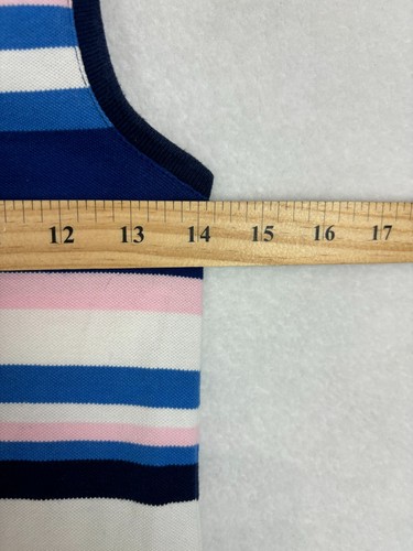 Tommy Hilfiger Kids Girls Tennis Dress Size M 8-10 Collared Polo Stretch Stripes - Picture 2 of 8