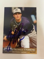 Thomas Pannone 2016 Signed Lake County Captains Team Card
