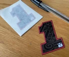 Francesco "Pecco" Bagnaia Number 1 Race Number - (Very Small Pair) - UK SELLER