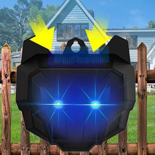 Solar Wild Animal Repeller Predator Guard LED Deterrent Night Light For Deer Owl - Picture 6 of 12