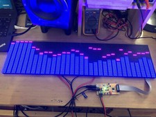 NEW 64cmx16cm voice control full color RGB music spectrum display LED / 64 mode