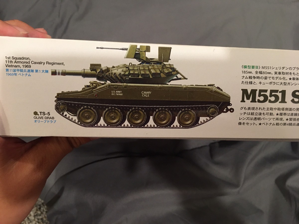 Tamiya 35365 US Airborne Tank M551 Sheridan Vietnam War 1/35 Model Kit – A-Z Toy Hobby