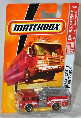 Matchbox 2009 #57 Pierce Dash Fire Truck Erergency Response 3/8