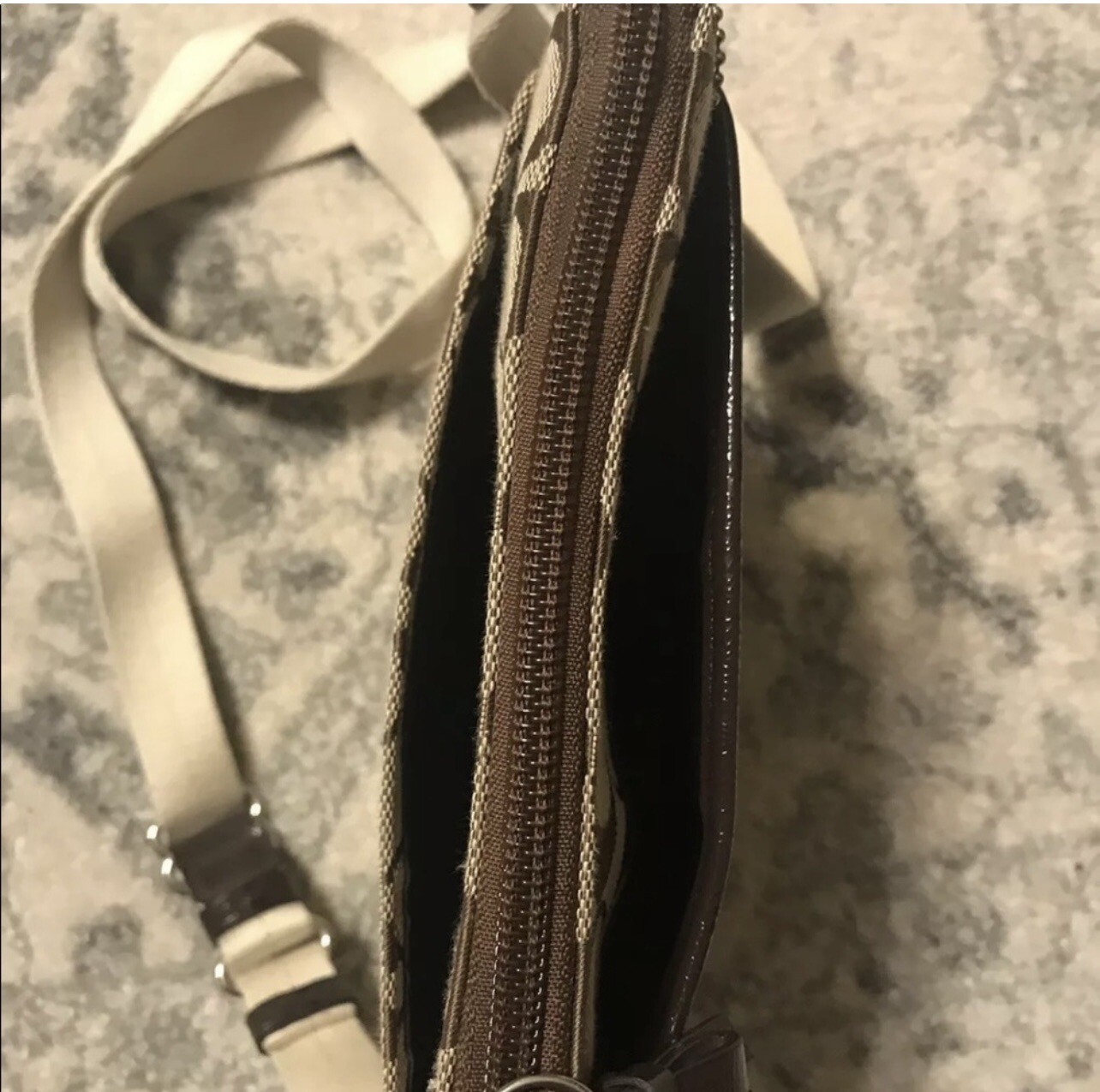 Coach North/south Crossbody Swingpack Jacquard Signat… Gem