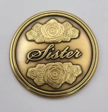 Batesville Sister Medallion Medal Bronze Coin 1.75"