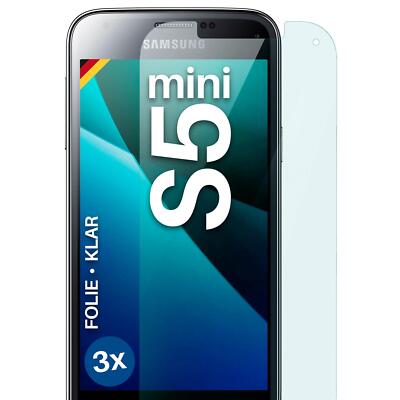 3x Schutzfolie für Samsung Galaxy S5 Mini Displayschutz Klar flexibel kein Glas