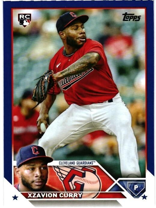 2023 TOPPS SERIES 2 - # 513 -XZAVION CURRY - ROOKIE - GUARDIANS