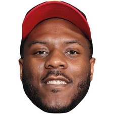 Zaire Franklin (Hat) Big Head. Larger than life mask.