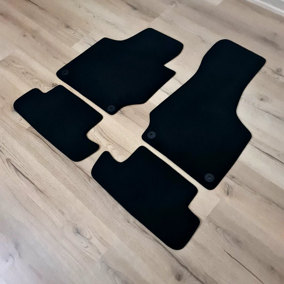 Car Floor Mats Velour for Audi TT 2006 2014 Black Carpet Waterproof Auto Liners - Imagem 4 de 4