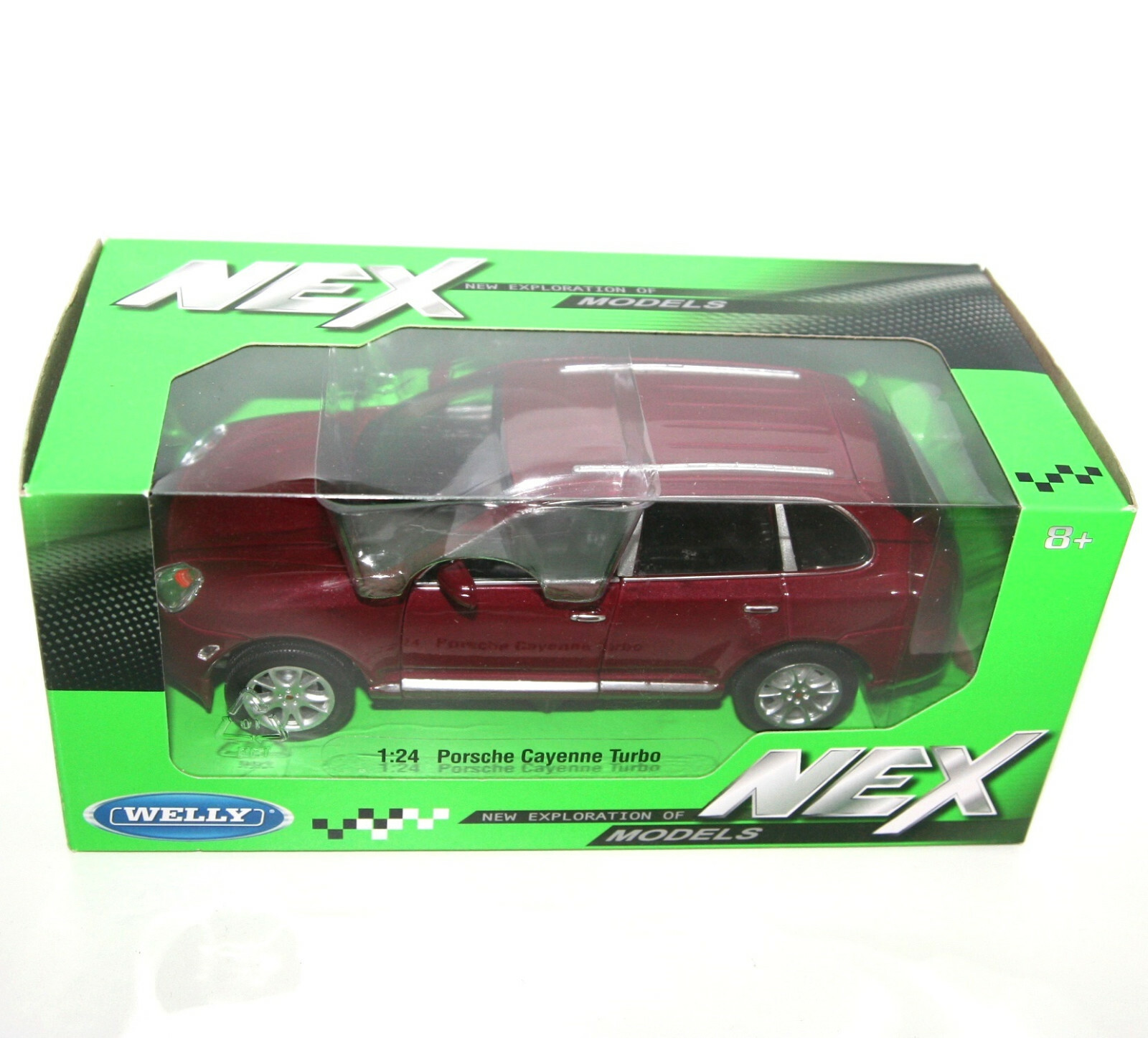 Welly - PORSCHE CAYENNE TURBO (Burgundy) Die Cast Model - Scale 1:24