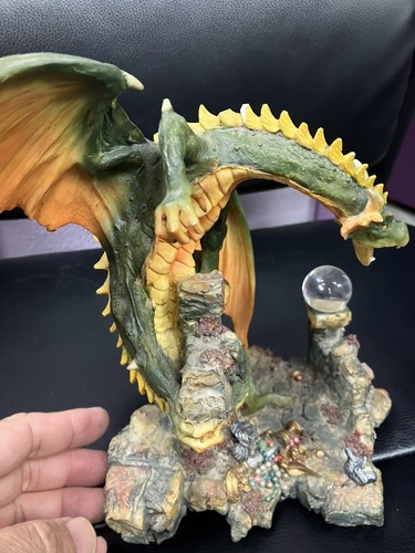 DRAGON SUMMIT COLLECTION 8" STANDING WITH WATER ORB GUARDING ITS HOARD - As Is - Bild 11 von 17
