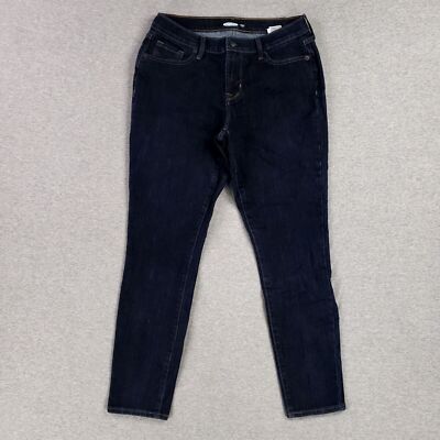 Old Navy Size 4 Short Curvy Skinny Jeans Stretch Dark Wash Modern