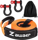 Corde de Remorquage d'urgence de Voiture, 10T Sangle Remorquage, avec Manille