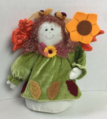 Angel Beanie Autumn Autum Fall Decor 12'' Sun Point Co. Plush Harvest