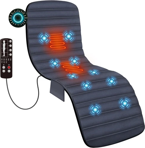 Full Body Massage Mat Pad with Heat Chair Pad with 10 Vibration Motors & 2 Thera