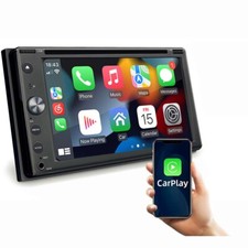 6.2" Double 2Din Apple Carplay Android Auto Car Radio Stereo CD/DVD Player Touch