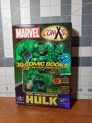 2003 Marvel ComX3D The Incredible Hulk 3D CD-ROM Comic Books & 3D