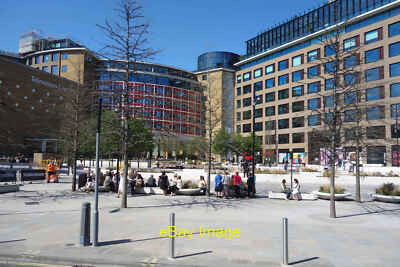 Photo 6x4 Outside the Television Centre Hammersmith Sitting around in the c2018