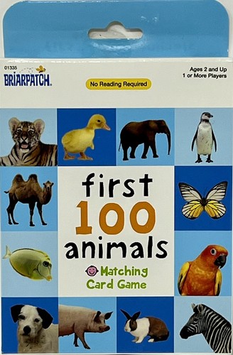 University Games First 100 Words Animals Kartenspiel – Lernspiel Für Kinder Ab 2 Jahren