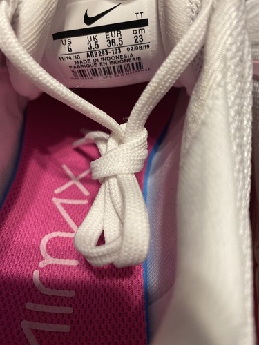 Scarpe Nike Air Max 720 bianche laser rosa fucsia rialzate AR9293-103 da donna taglia US 6 - Foto 7 di 12