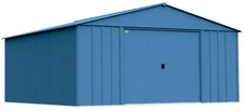 Classic Steel Storage Shed, 14x14, Blue Grey