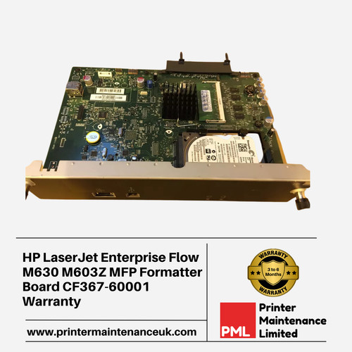HP LaserJet Enterprise Flow M630 M603Z MFP Formatter Board CF367-60001 +Garantie