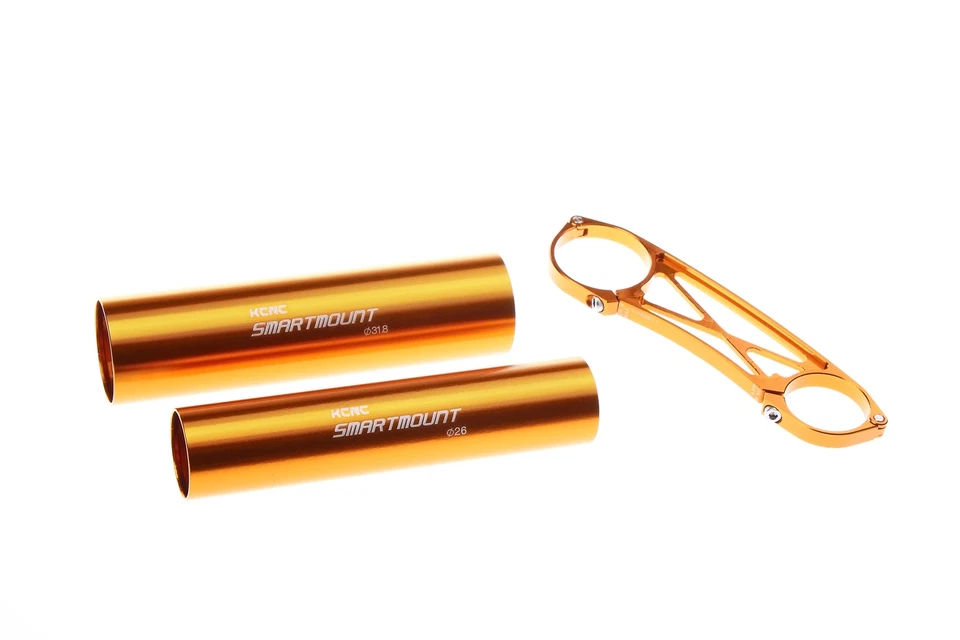 KCNC Carretera Montaña E-Bike Ciclismo Manillar Extensión Montaje Inteligente Color Dorado Foto 2 de 4