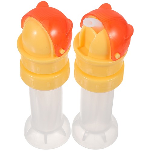2pcs Getränk Sippy Cover Spill Proof Plastikwassergetränksflasche mit Stroh für - Bild 17 von 17