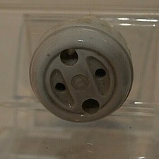 ANCIENNE PRISE DE COURANT PORCELAINE INTERUPTEUR POIRE POUR LAMPE DE CHEVET 