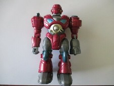 M.A.R.S. Motorized Attack Robo Squad Walking 7" Robot Hap-P-Kid Works  VGUC