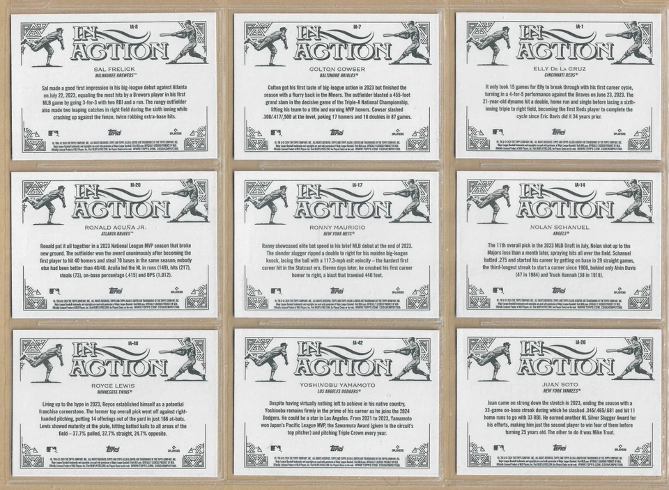 2024 Topps Allen & Ginter IN ACTION Variations (IA) - PICK ANY YOU WANT - Image 2 of 2