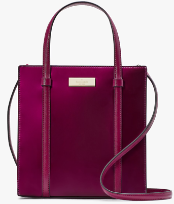 Kate Spade Kenzie Small Tote Bag KI956 Burgundy Purse Dark