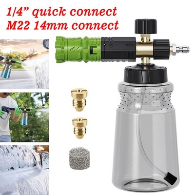1L Schaumlanze Schaumkanone M22 Snow Foam Lance Gun für 1/4 Zoll Hochdruck Düse