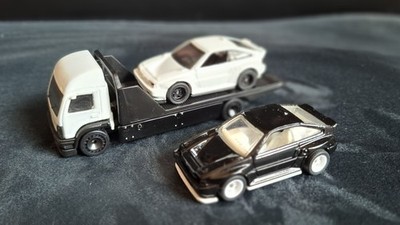 Hot Wheels Custom Honda CRX Black & White Mit Transporter   Unikat
