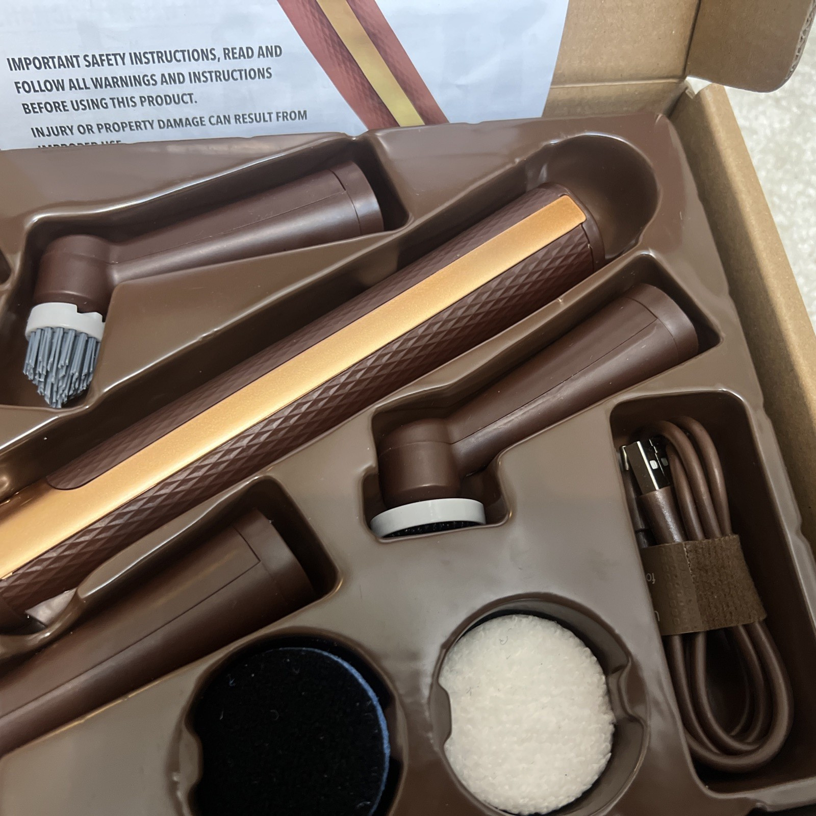 Horsepower Pocket Pony GOLD AS-SEEN-ON-TV Cordless Waterproof Power Scrubber