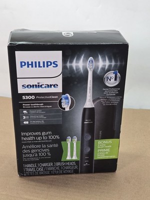 Philips Sonicare Protective Clean 5300 Rechargeable Electric Toothbrush, Black 