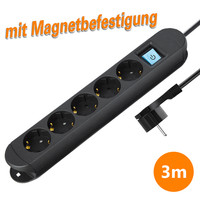 Steckdosenleiste 5-Fach Mehrfachstecker Mehrfachsteckdose Stromleiste Steckdosen