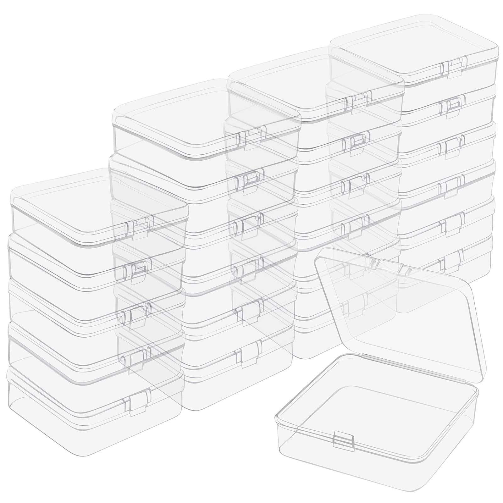 Пластиковый ящик для хранения вещей Kleine прозрачный для декора в помещении с клапанами 24 шт 4690₽