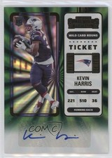 2022 Panini Contenders Rookie Ticket Wild Card Round Kevin Harris #238 Auto 16wc. rookie card picture