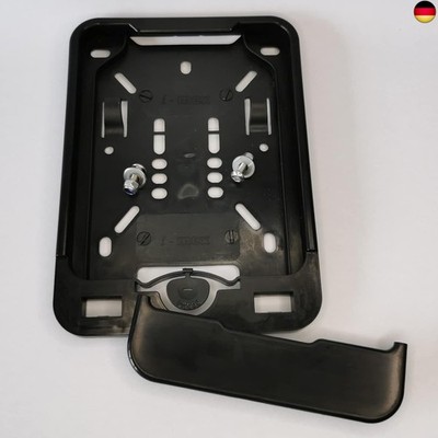 Mofa Kennzeichenhalter 135 x 110 mm Komplettset inkl. Edelstahl Befestigungsschr