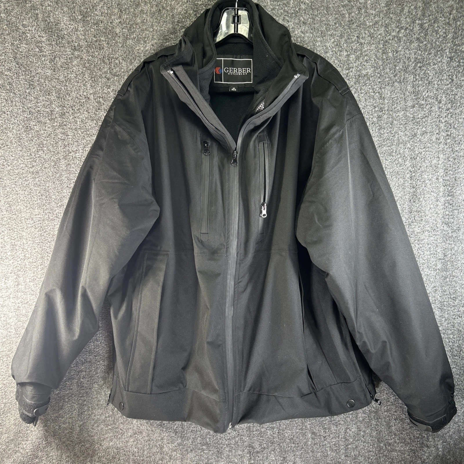 GERBER SPARTAN Men’s Medium SX JACKET 71X1 WATERPROOF COAT MIDNIGHT NAVY MED