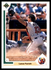 Lance Parrish 1991 Upper Deck #552 Angels MLB READ FREE SHIPPING AutographDen