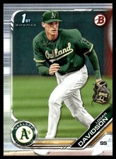 2019 Bowman Draft Logan Davidson Oakland Athletics #BD-10