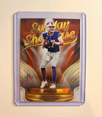 Topps 2025 Signature Class Josh Allen Sunday Showcase Orange #SS-7 3/50