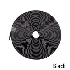 Car Wheel Hub Rim Protector Self Adhesive Rubber Strip 8m 26ft In Black Color